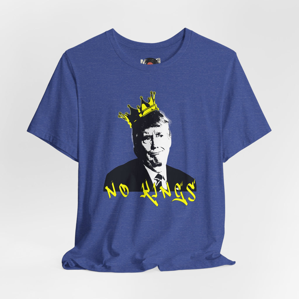 No Kings portrait tee | Graphic Political Satire T-Shirt