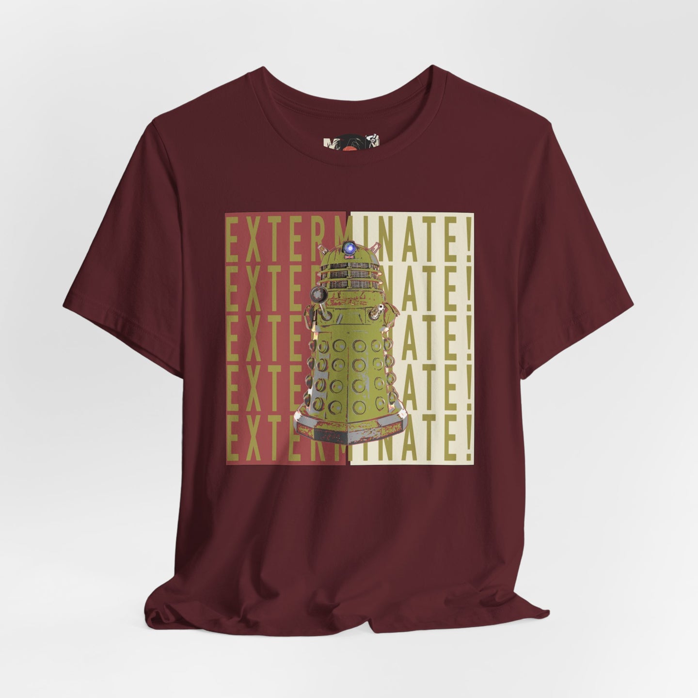Dalek Exterminate Graphic Tee | Doctor Who Sci-Fi Robot Illustration