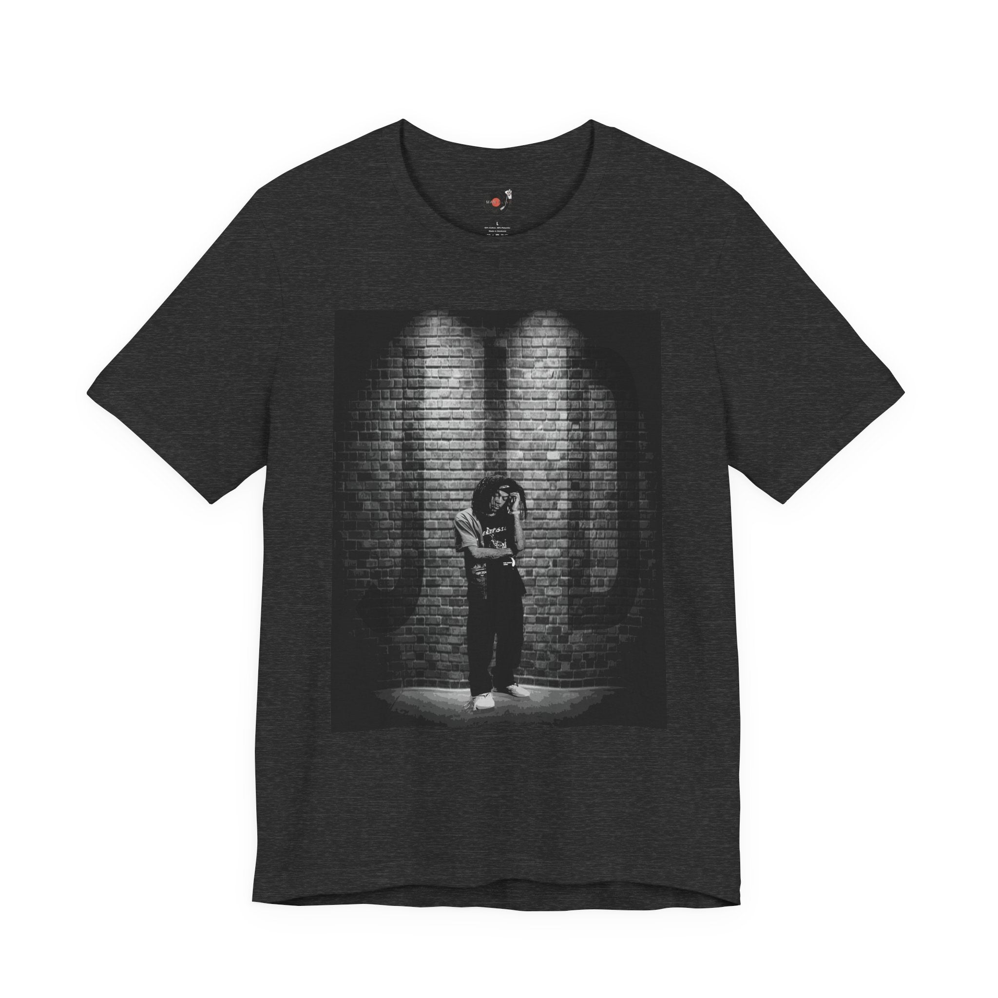 JID Under Spotlight Hip Hop Photo Tee | Noir Brick Wall