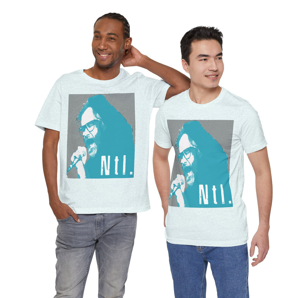 The National Band Matt Berninger Retro Indie Rock Graphic Tee | Blue Halftone