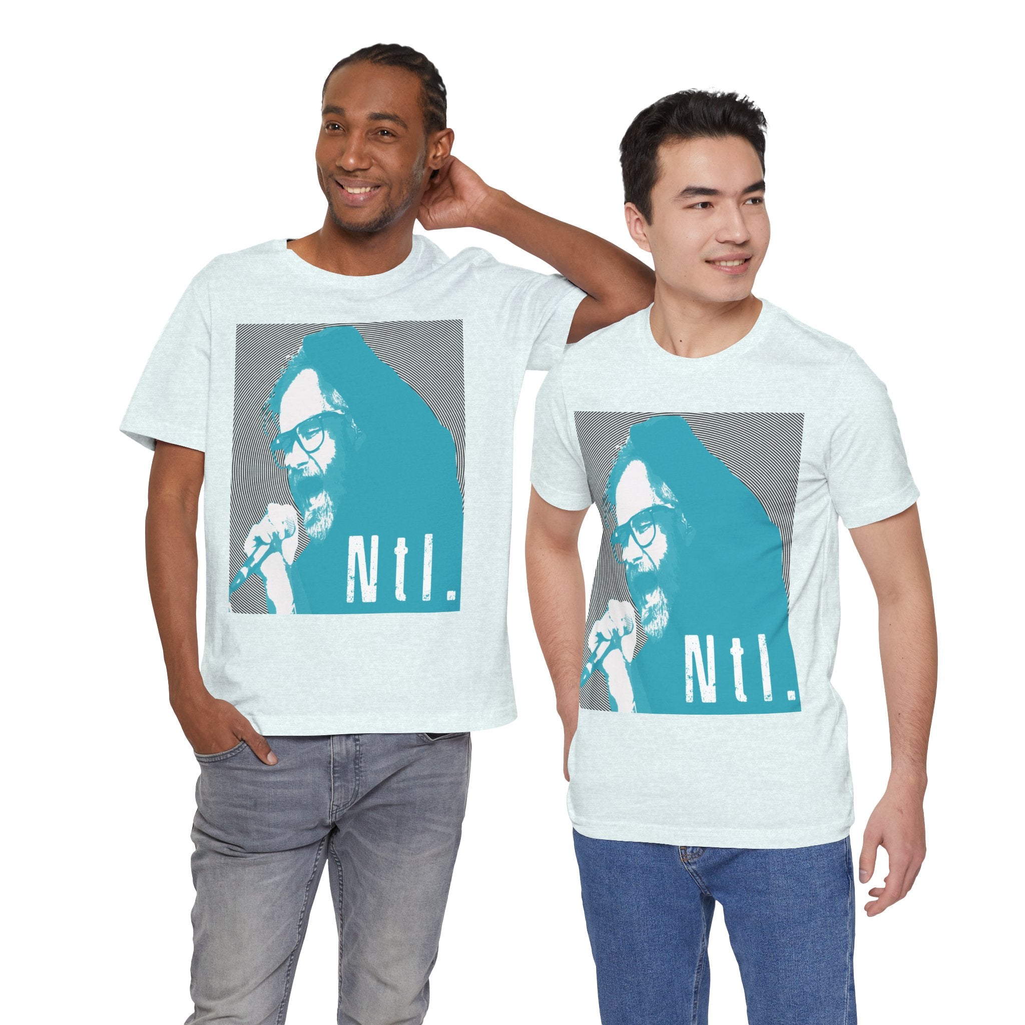 The National Band Matt Berninger Retro Indie Rock Graphic Tee | Blue Halftone