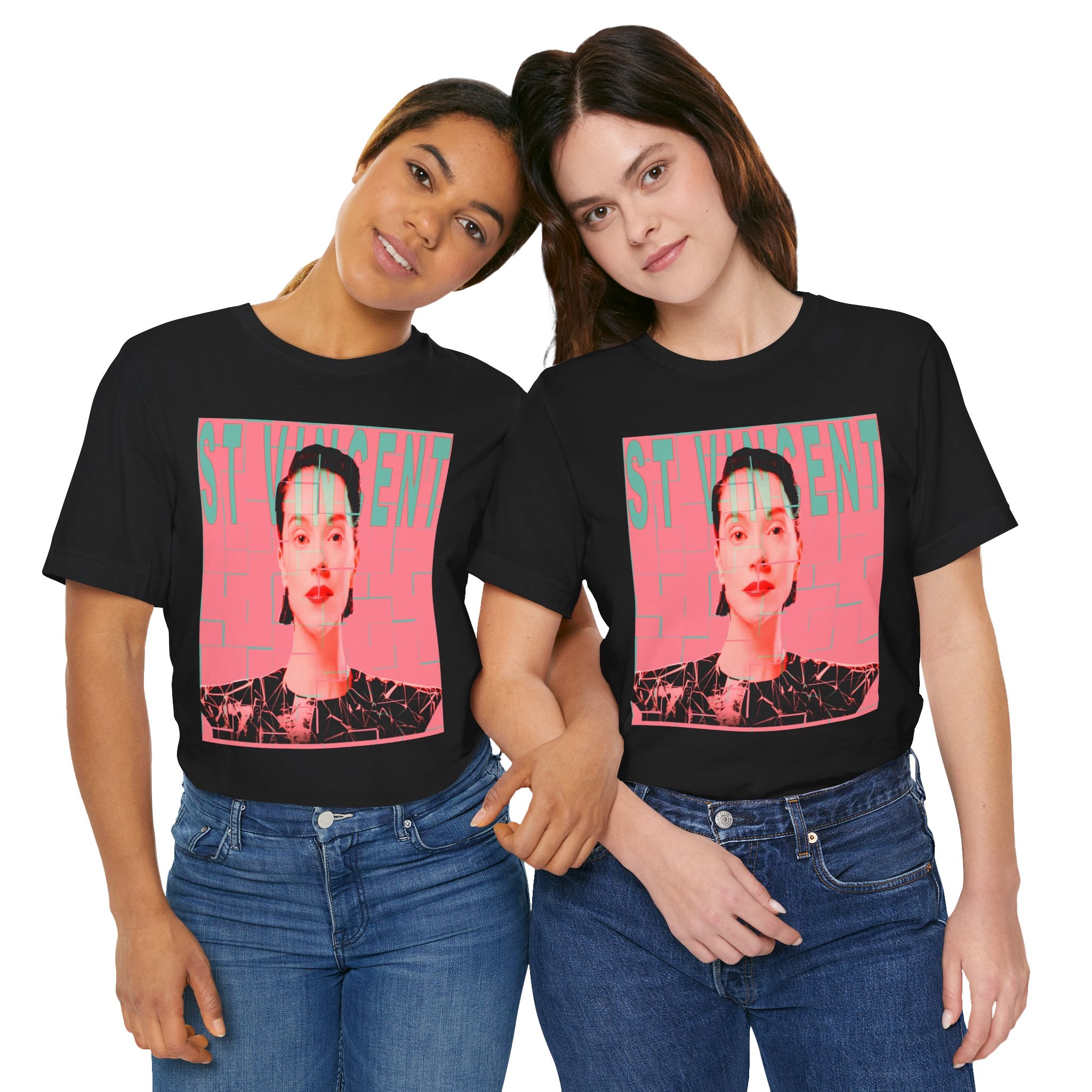 St. Vincent Portrait Tee — Retro Pop Art Musician T-Shirt