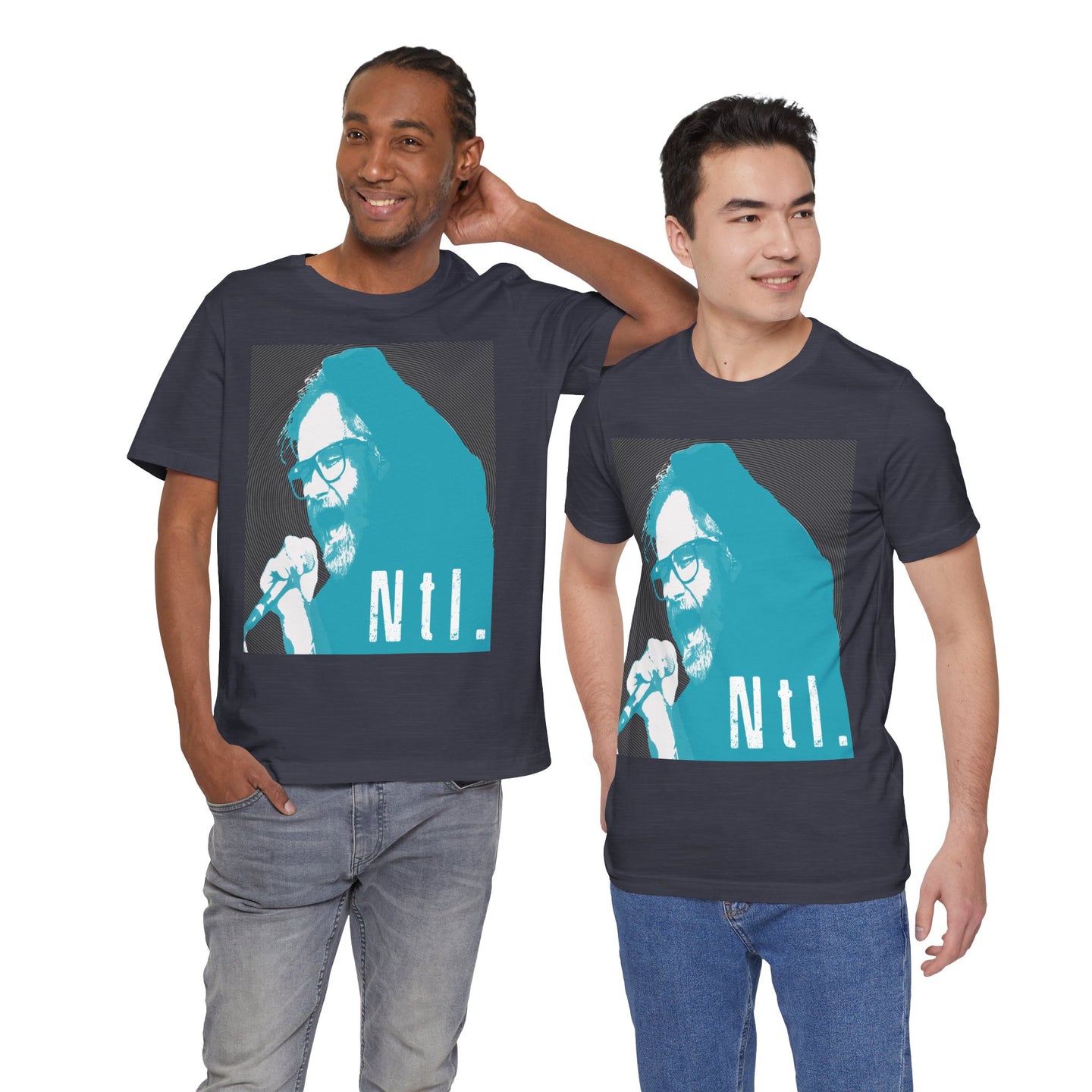 The National Band Matt Berninger Retro Indie Rock Graphic Tee | Blue Halftone