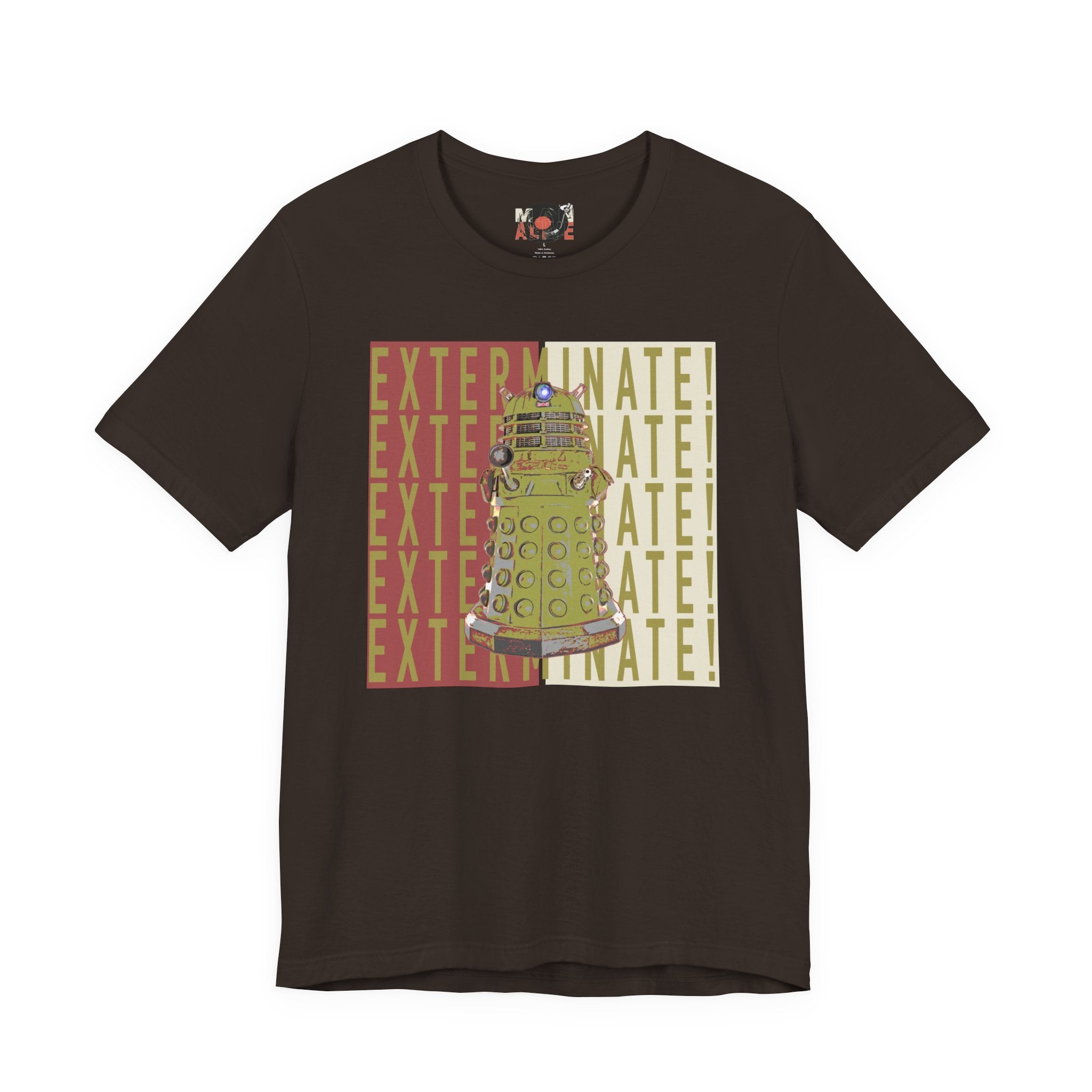 Dalek Exterminate Graphic Tee | Doctor Who Sci-Fi Robot Illustration