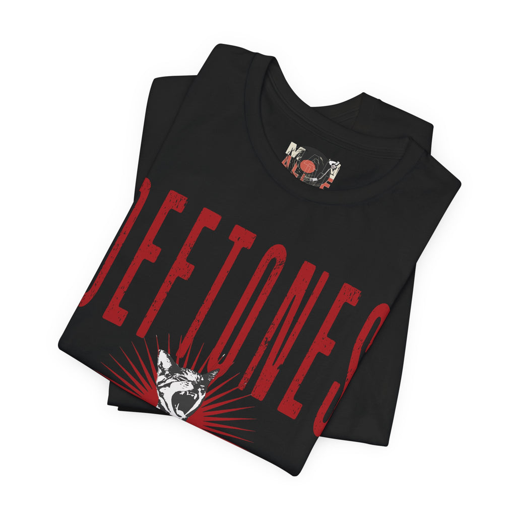 Deftones Band Logo Cat Tee | Rock Band T-Shirt