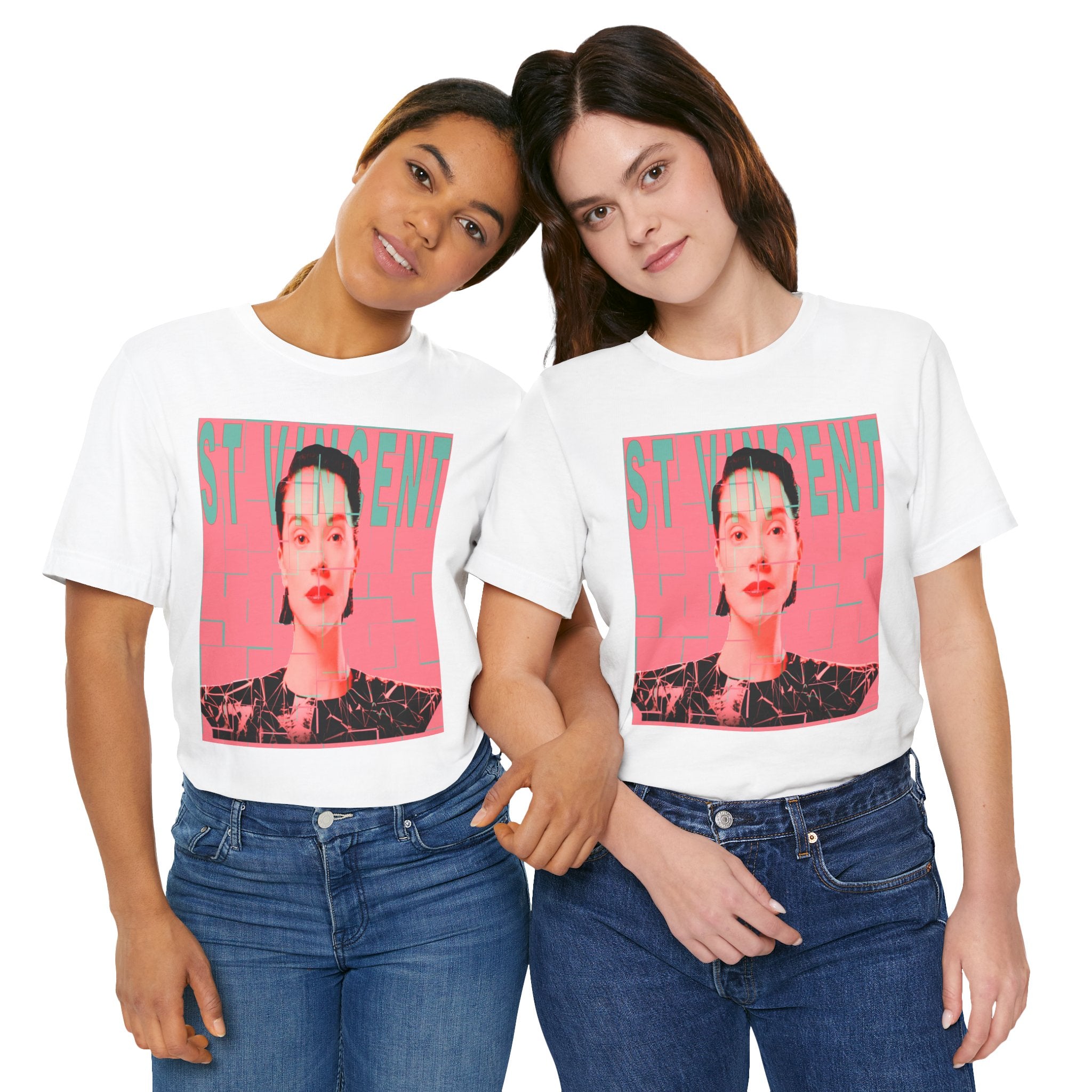 St. Vincent Portrait Tee — Retro Pop Art Musician T-Shirt