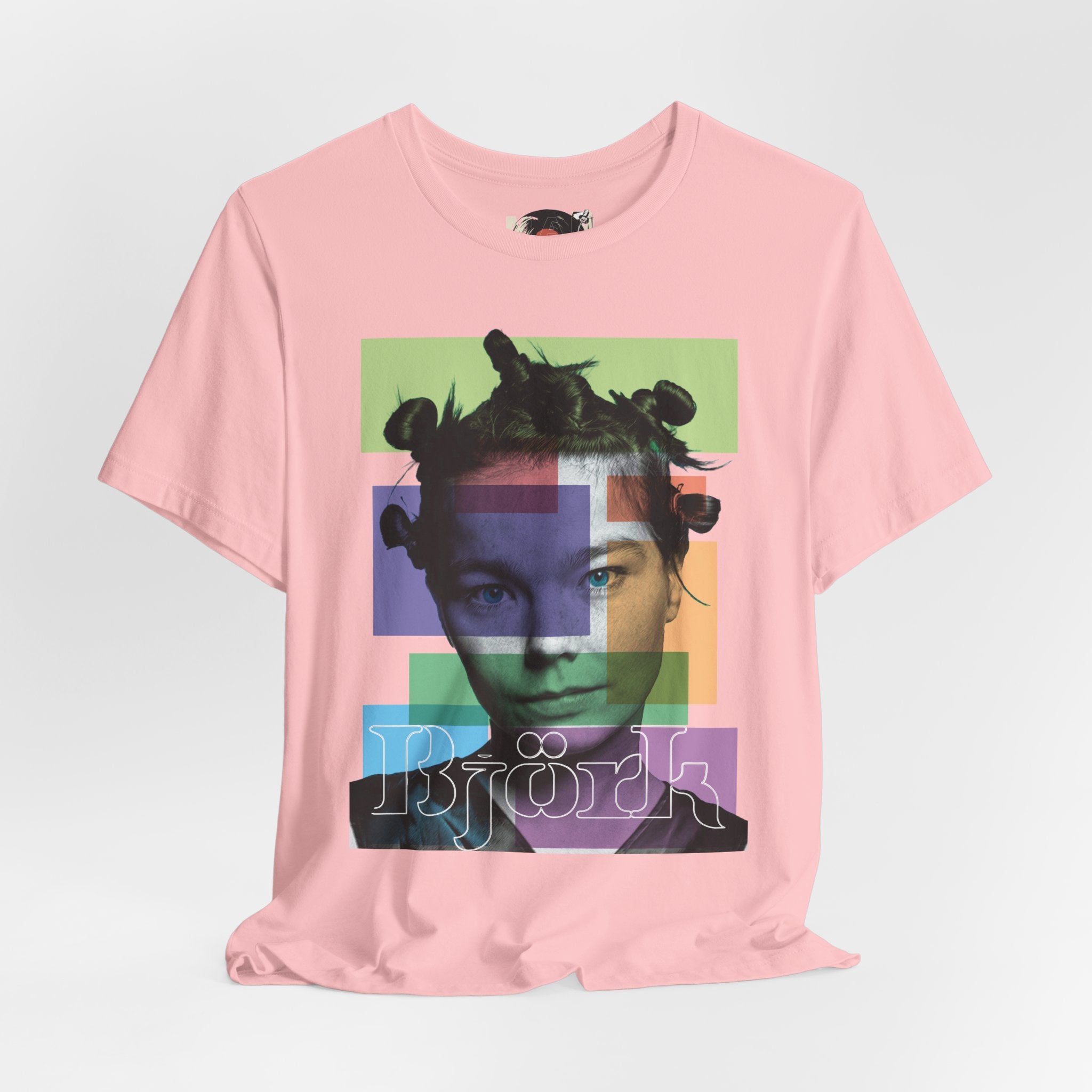 Bjork Portrait Pop Art Tee | Music Face Graphic T-shirt