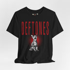 Deftones Band Logo Cat Tee | Rock Band T-Shirt