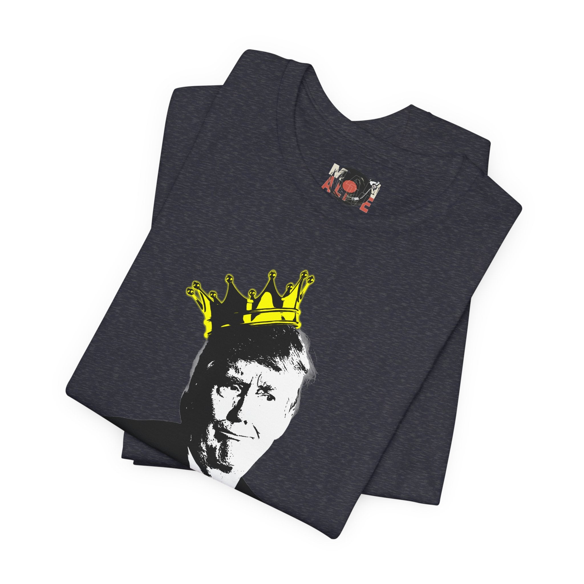 No Kings portrait tee | Graphic Political Satire T-Shirt