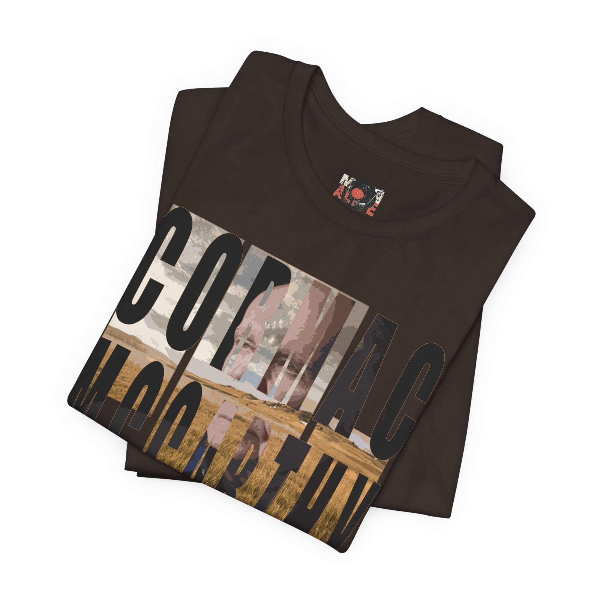 Cormac McCarthy Typography Tee | Western Landscape Text Art