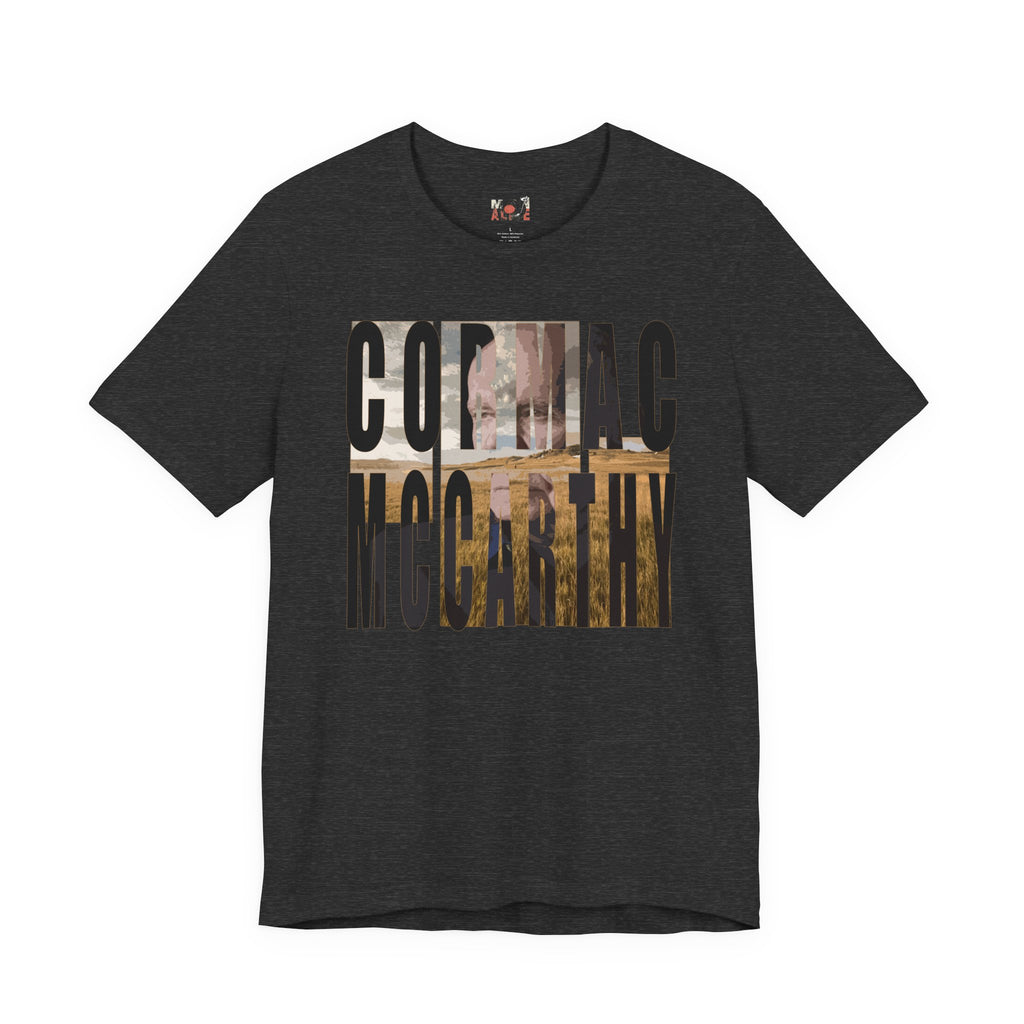 Cormac McCarthy Typography Tee | Western Landscape Text Art