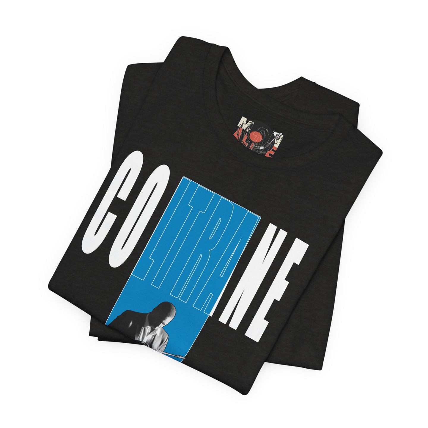 John Coltrane Jazz Music Graphic T-Shirt | Saxophone Portrait Tee