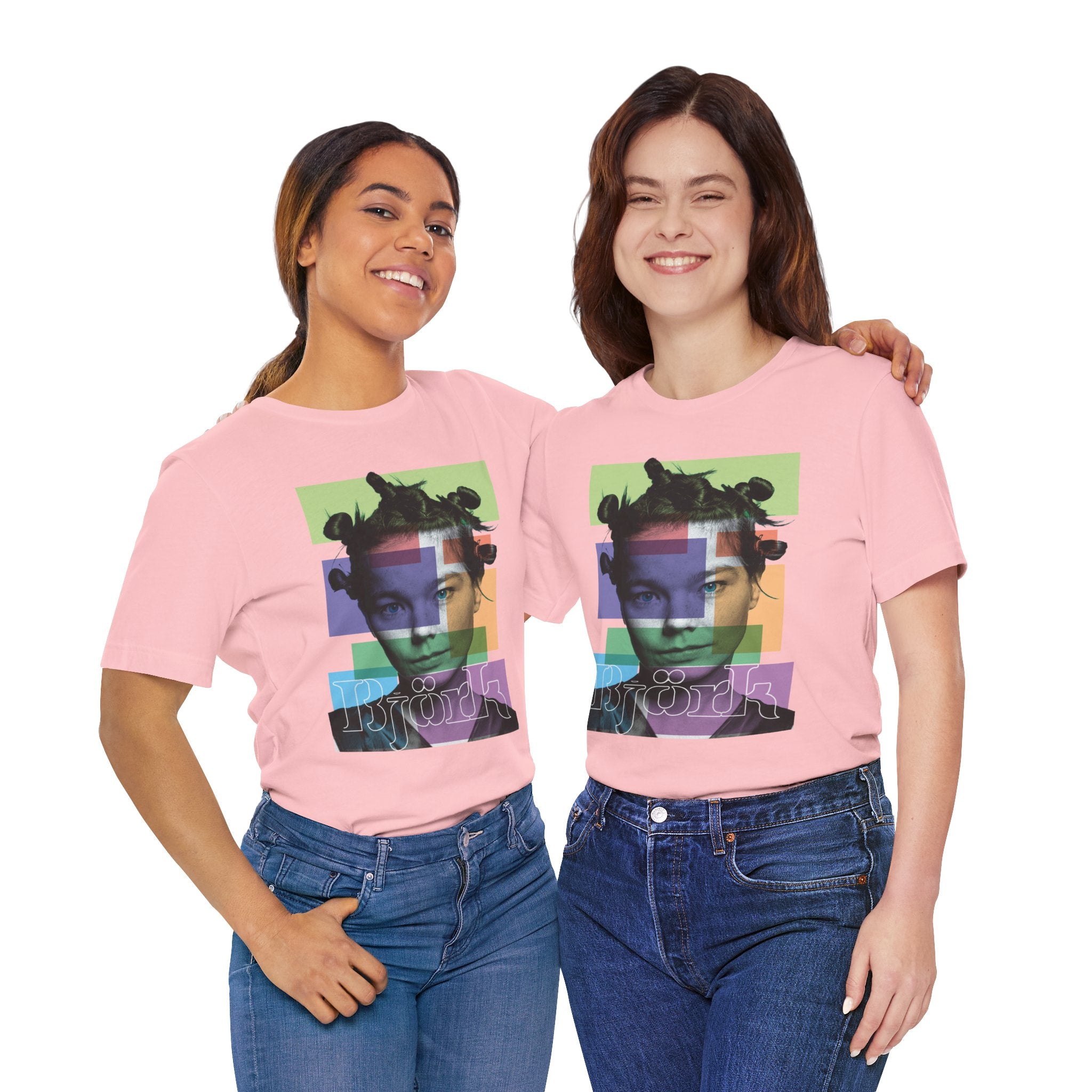 Bjork Portrait Pop Art Tee | Music Face Graphic T-shirt