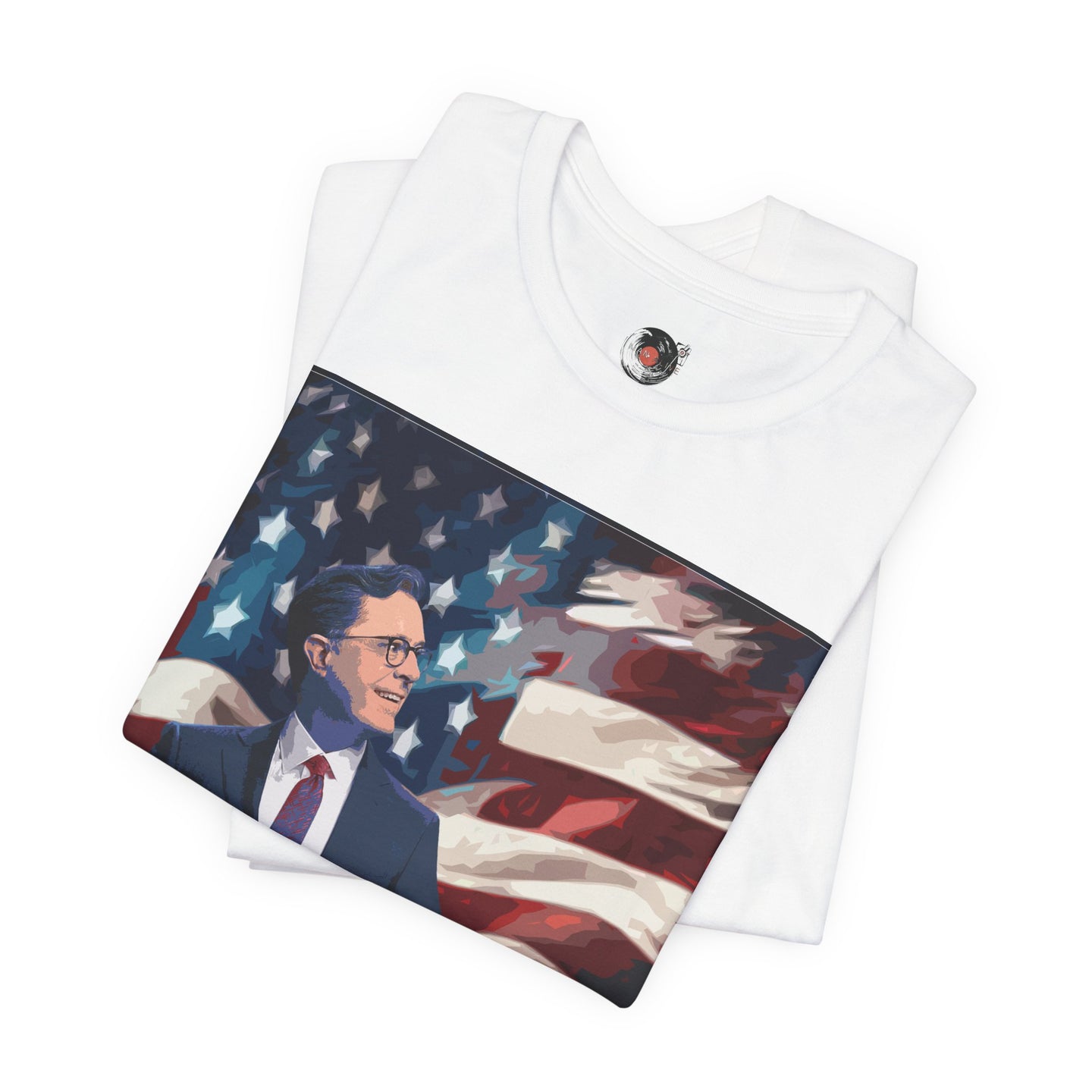 Stephen Colbert For President T-Shirt | Political Satire, American Flag Design