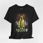 The King in Yellow T-Shirt | Horror Graphic Tee, Yellow Cloaked Figure