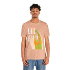 Lil Simz Hands Reaching Colorful Silhouette Tee | Hip Hop Rap Abstract Shirt