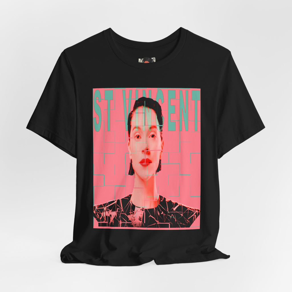 St. Vincent Portrait Tee — Retro Pop Art Musician T-Shirt