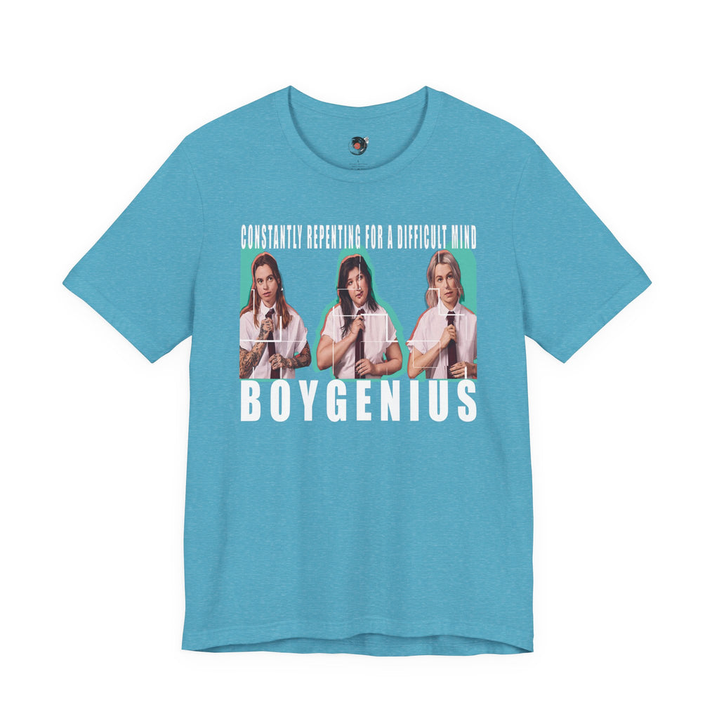 Boygenius band photo Shirt | 'Constantly Repeating' lyric tee