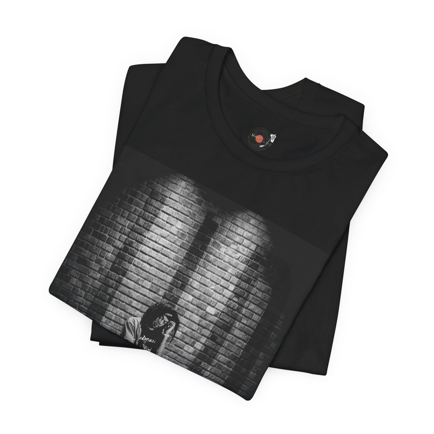 JID Under Spotlight Hip Hop Photo Tee | Noir Brick Wall