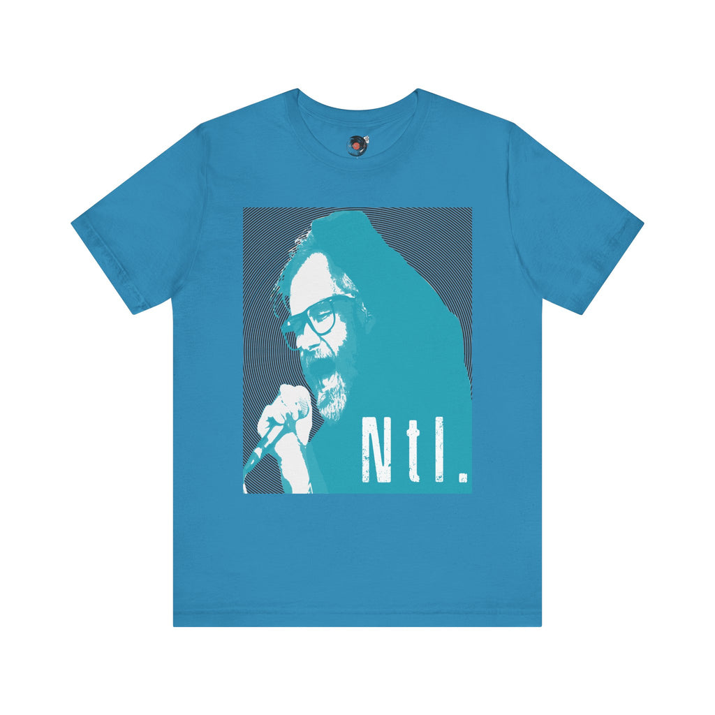 The National Band Matt Berninger Retro Indie Rock Graphic Tee | Blue Halftone