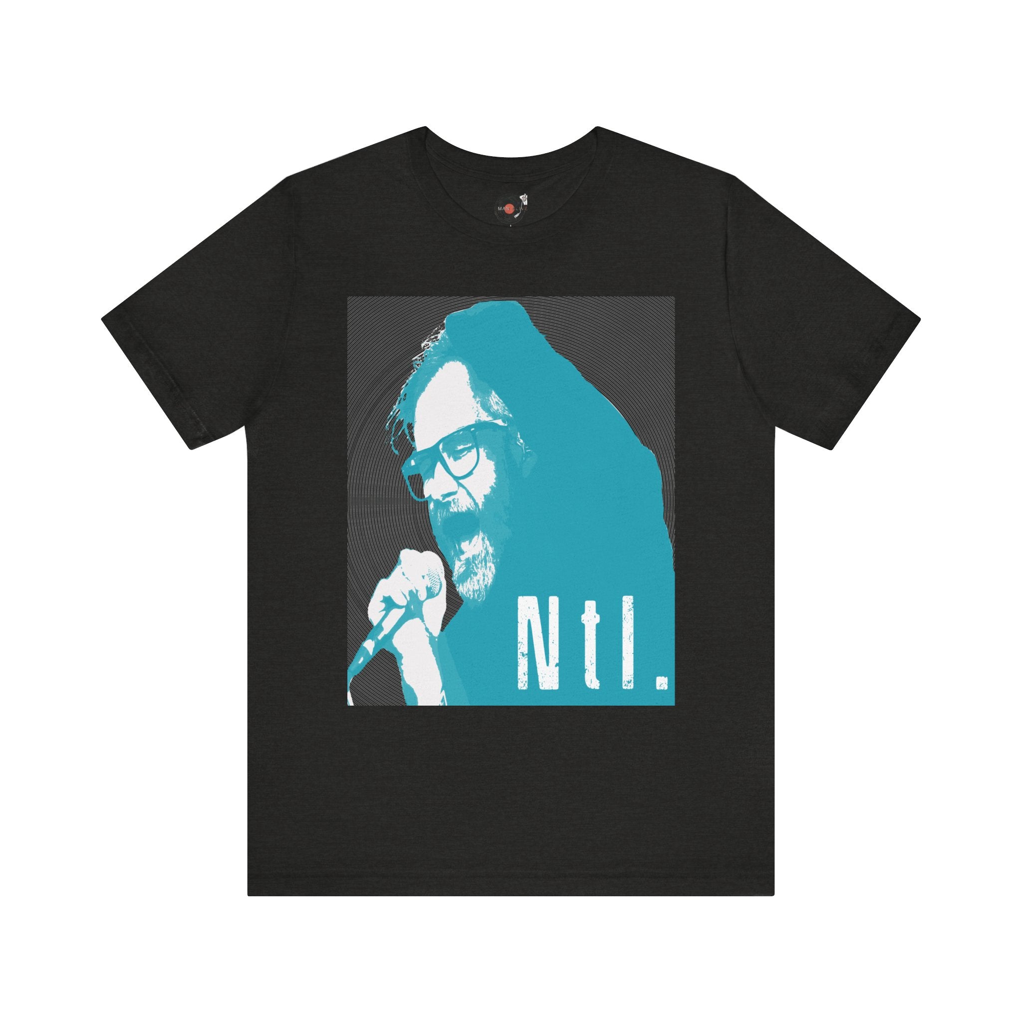 The National Band Matt Berninger Retro Indie Rock Graphic Tee | Blue Halftone