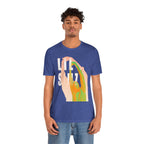 Lil Simz Hands Reaching Colorful Silhouette Tee | Hip Hop Rap Abstract Shirt