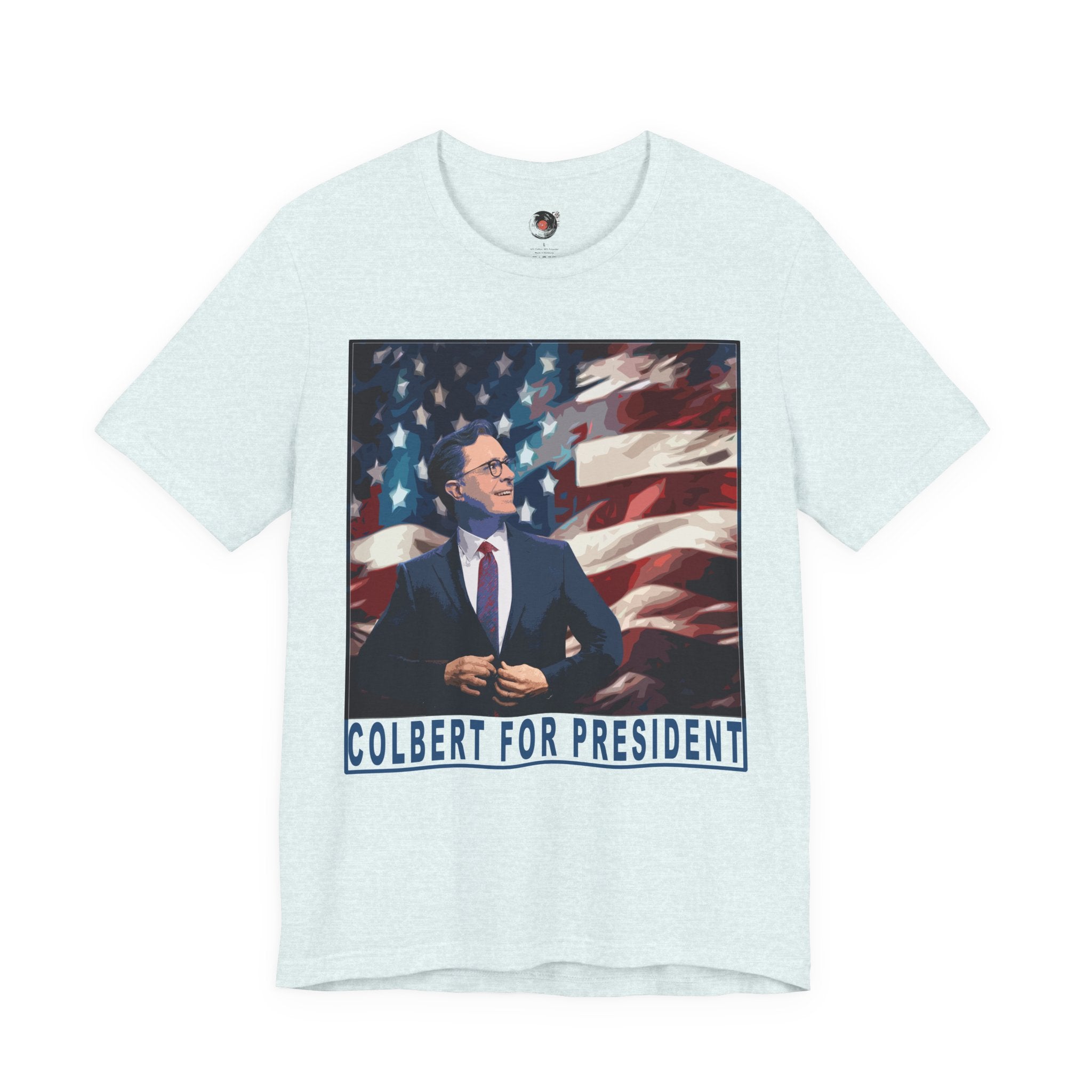 Stephen Colbert For President T-Shirt | Political Satire, American Flag Design