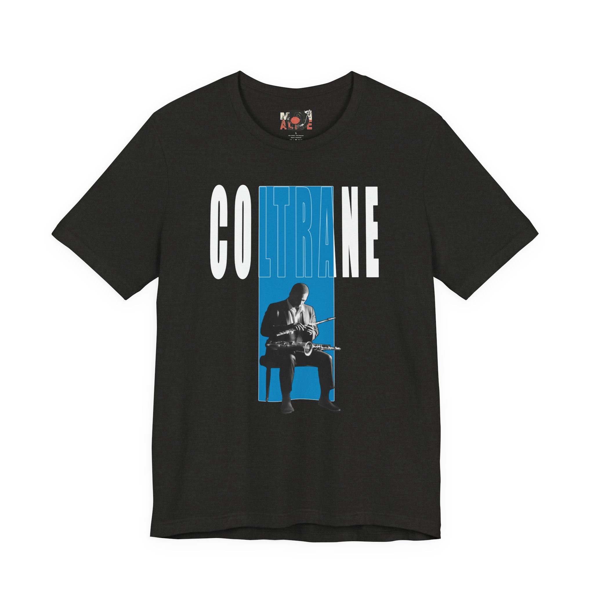 John Coltrane Jazz Music Graphic T-Shirt | Saxophone Portrait Tee