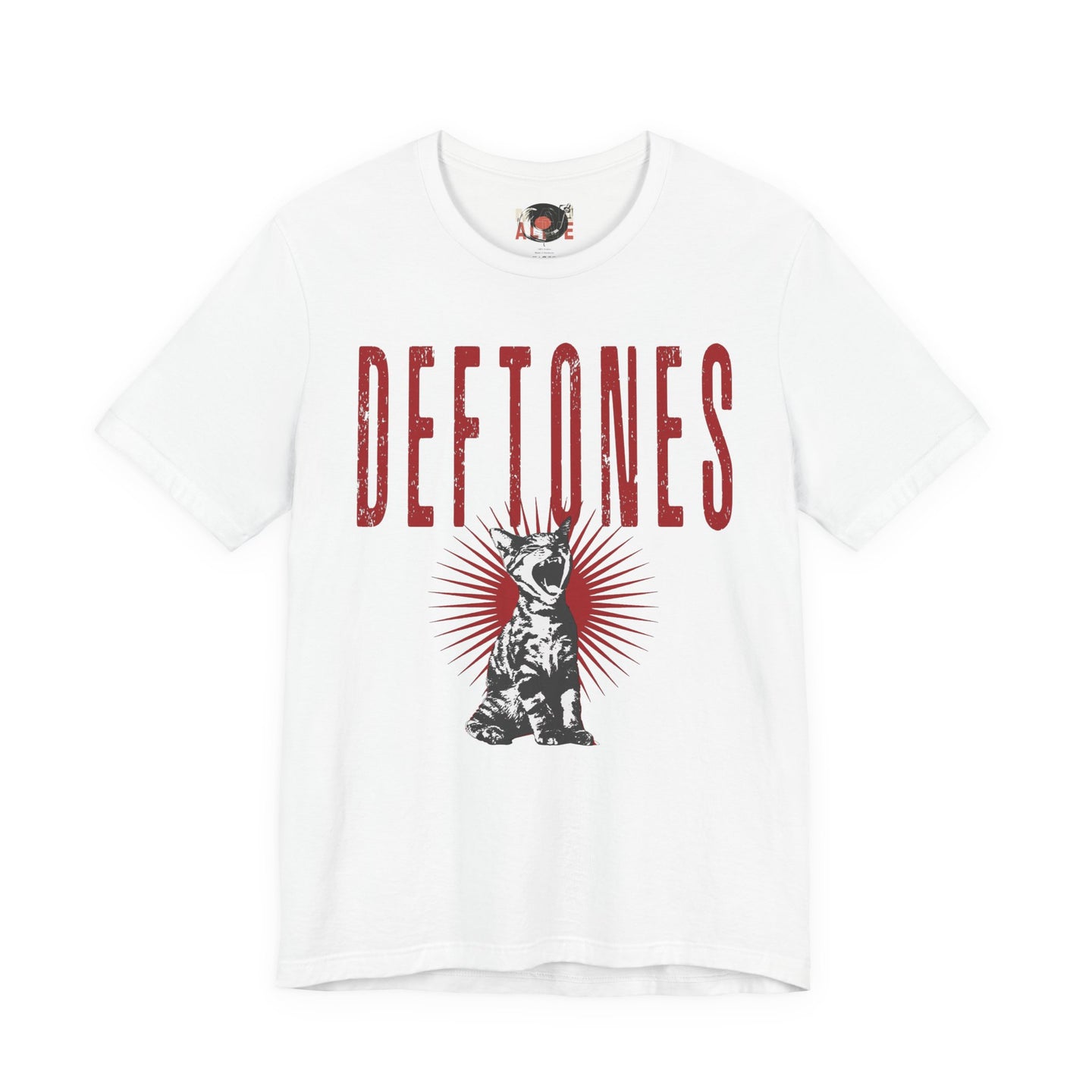 Deftones Band Logo Cat Tee | Rock Band T-Shirt