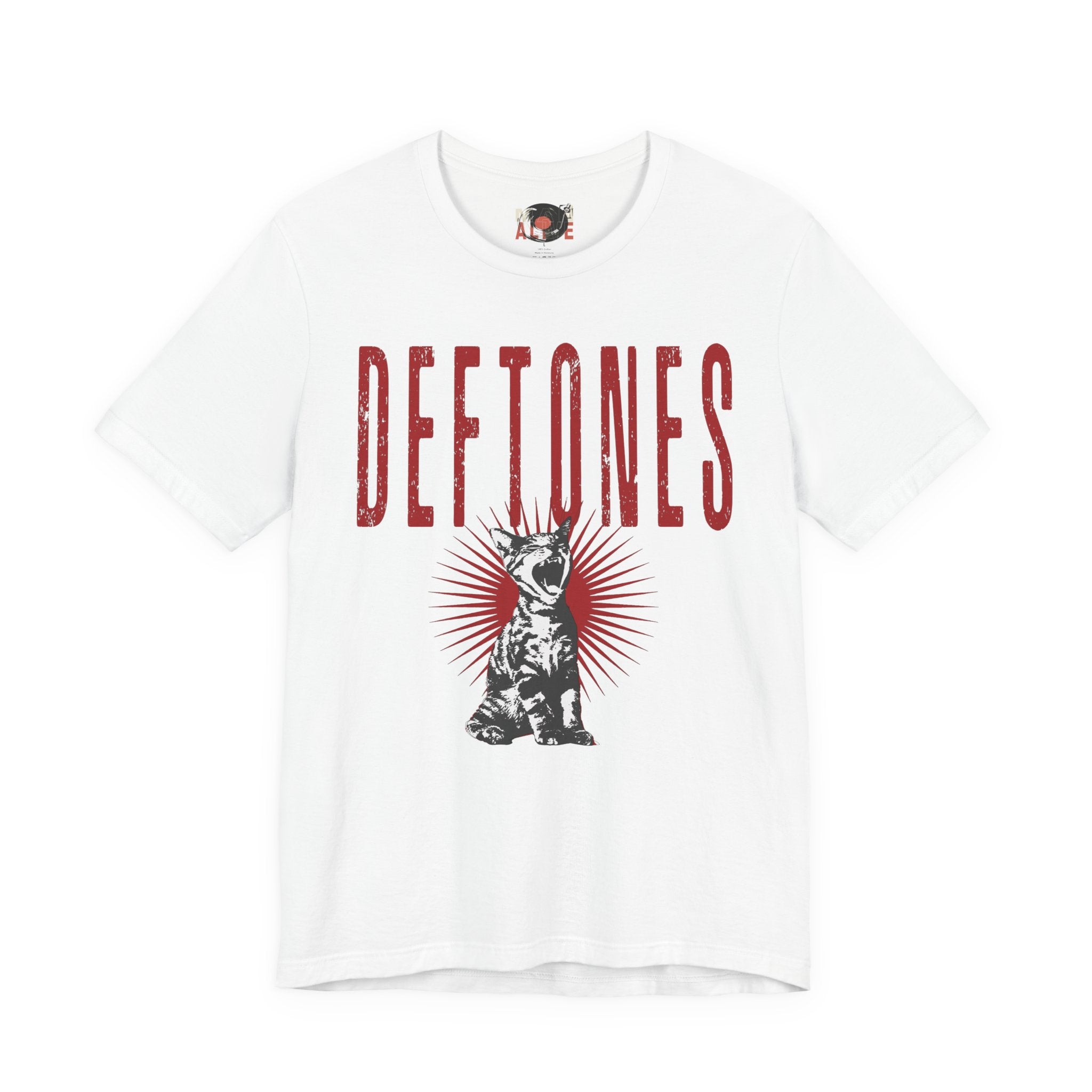 Deftones Band Logo Cat Tee | Rock Band T-Shirt