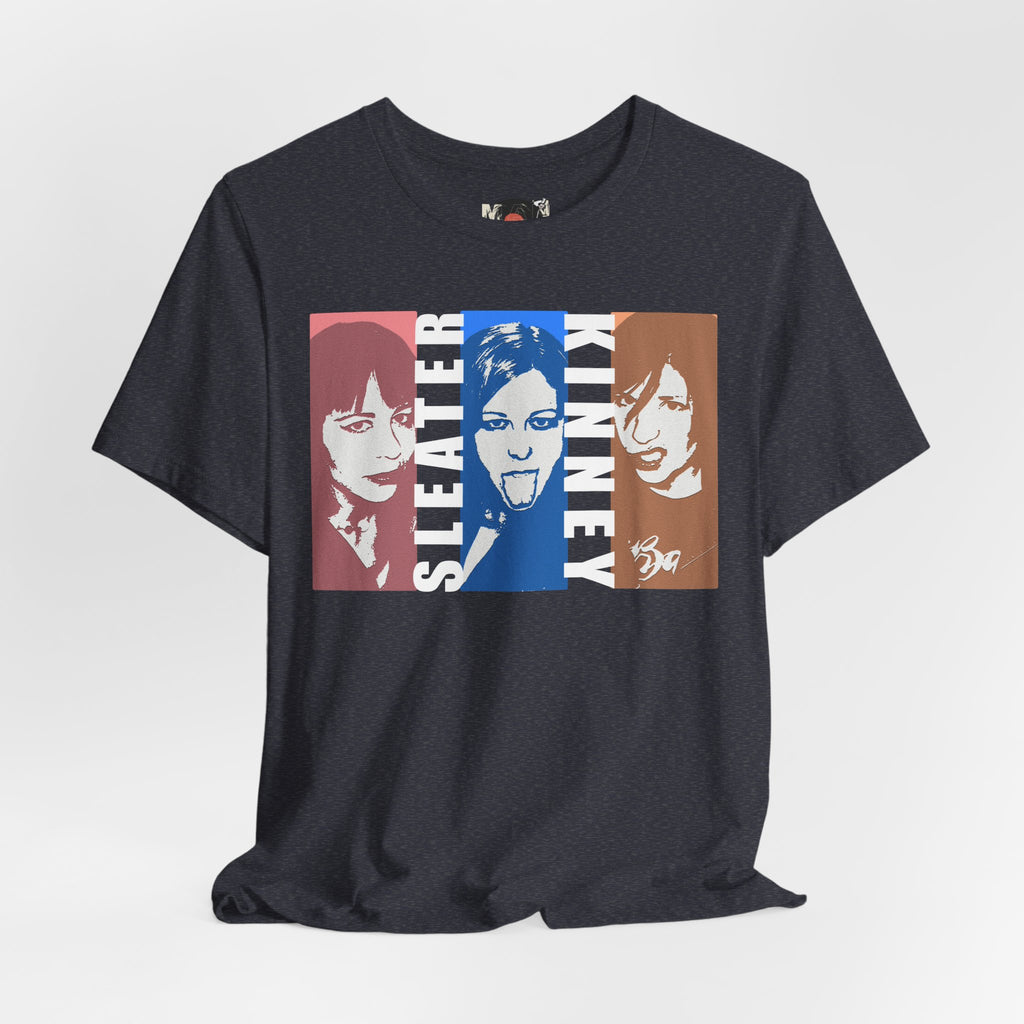 Sleater-Kinney Band Portrait T-Shirt | Indie Rock Tee
