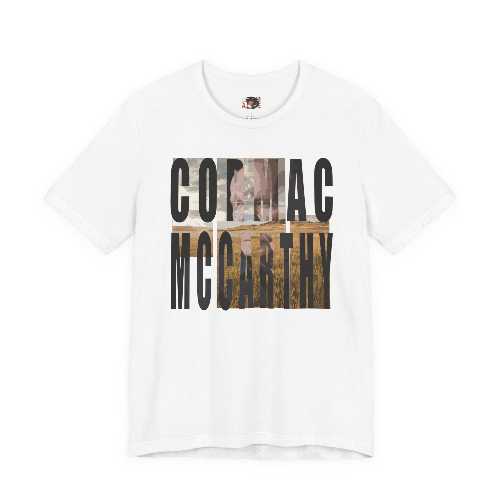 Cormac McCarthy Typography Tee | Western Landscape Text Art