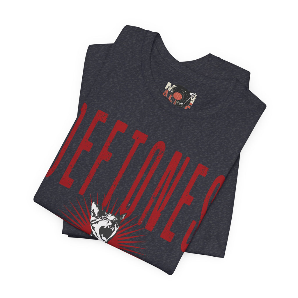 Deftones Band Logo Cat Tee | Rock Band T-Shirt