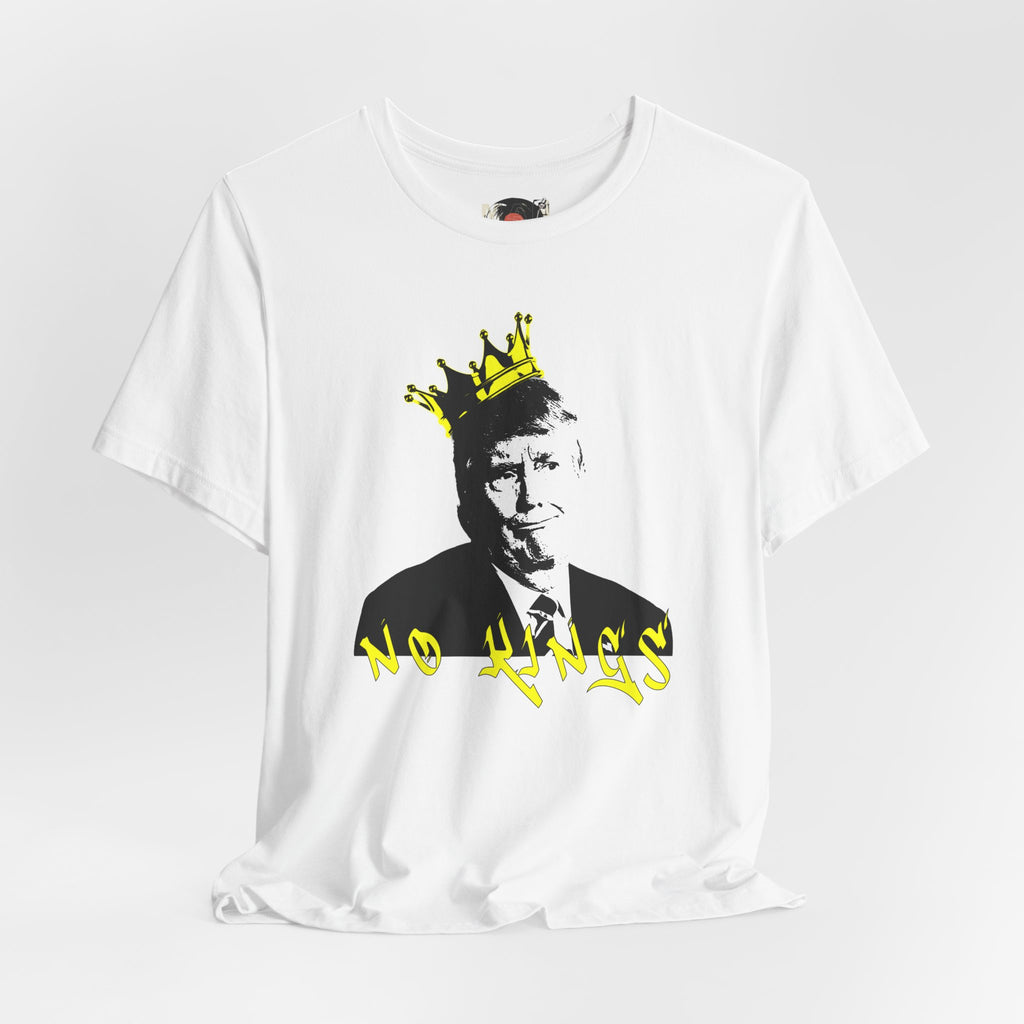 No Kings portrait tee | Graphic Political Satire T-Shirt