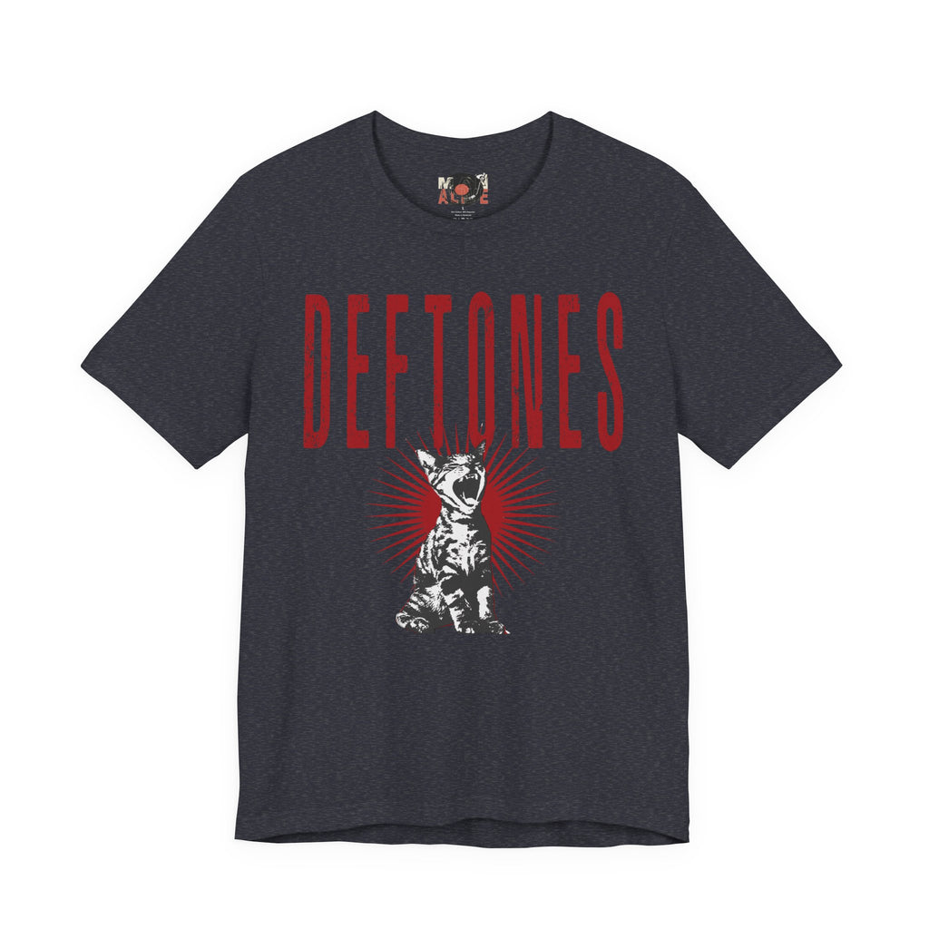 Deftones Band Logo Cat Tee | Rock Band T-Shirt