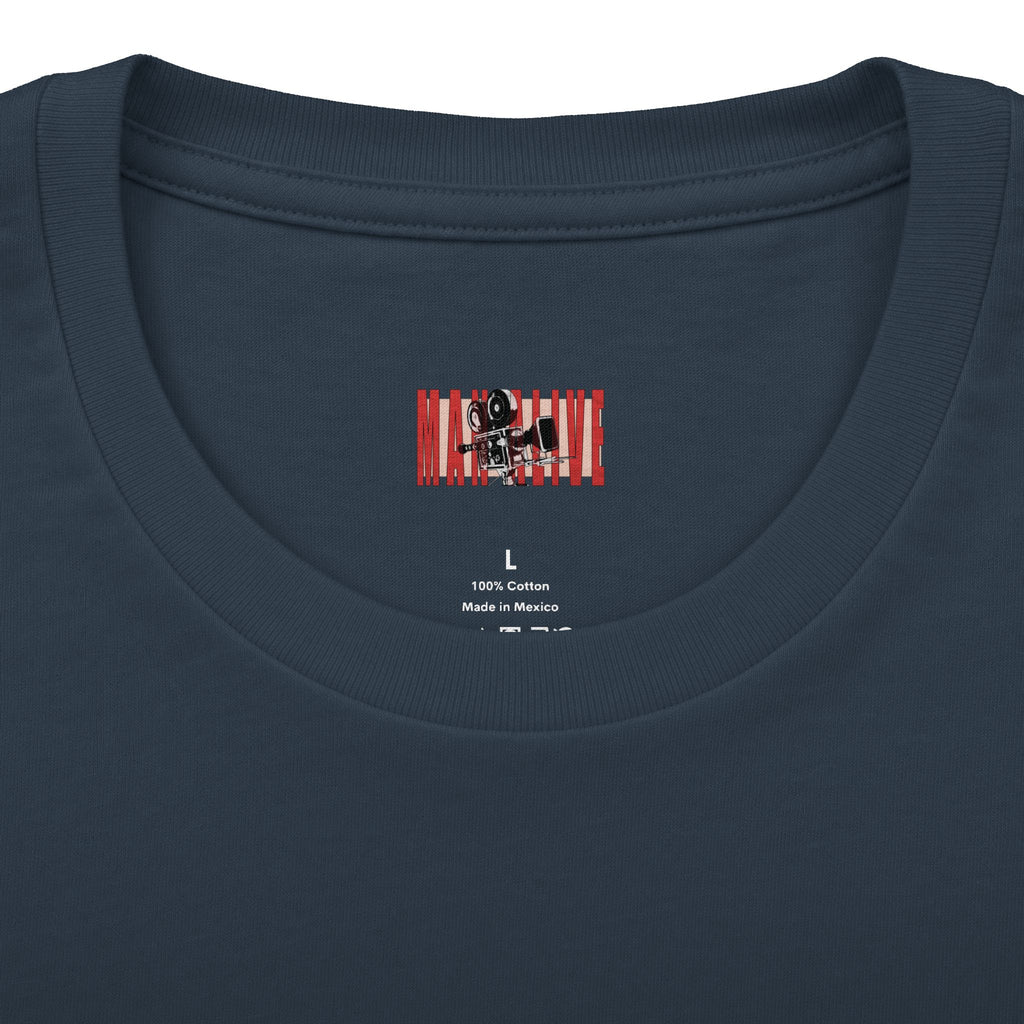 Le Samurai Vintage Movie Graphic Tee — Retro Blue Noir Crew