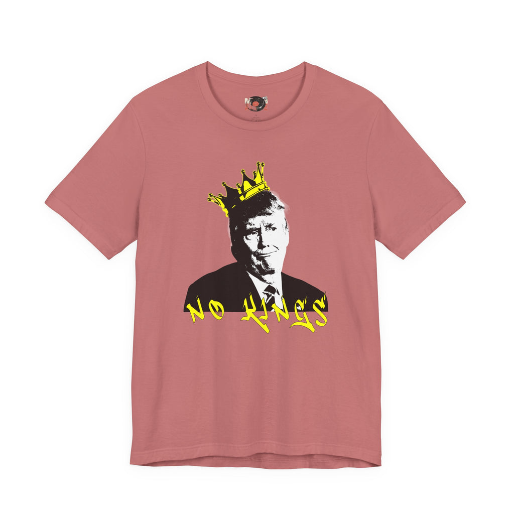 No Kings portrait tee | Graphic Political Satire T-Shirt