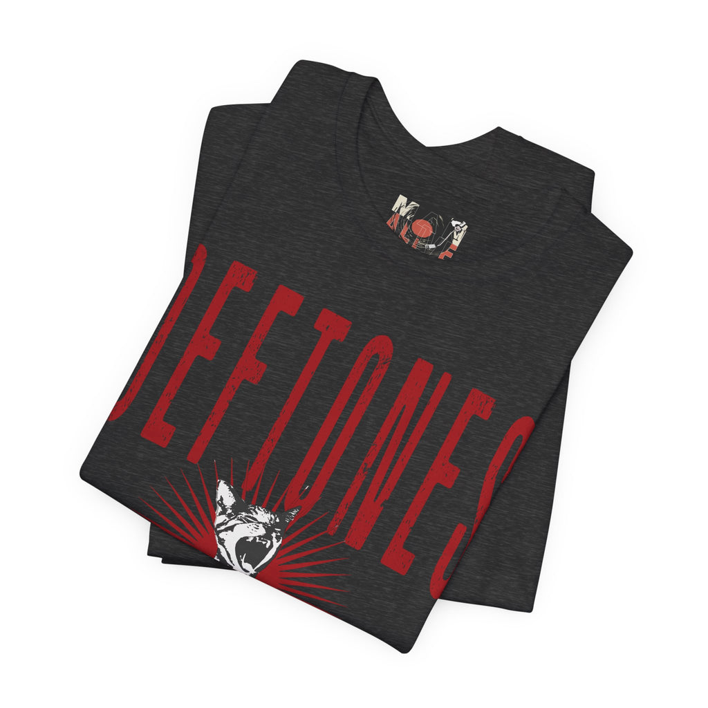 Deftones Band Logo Cat Tee | Rock Band T-Shirt