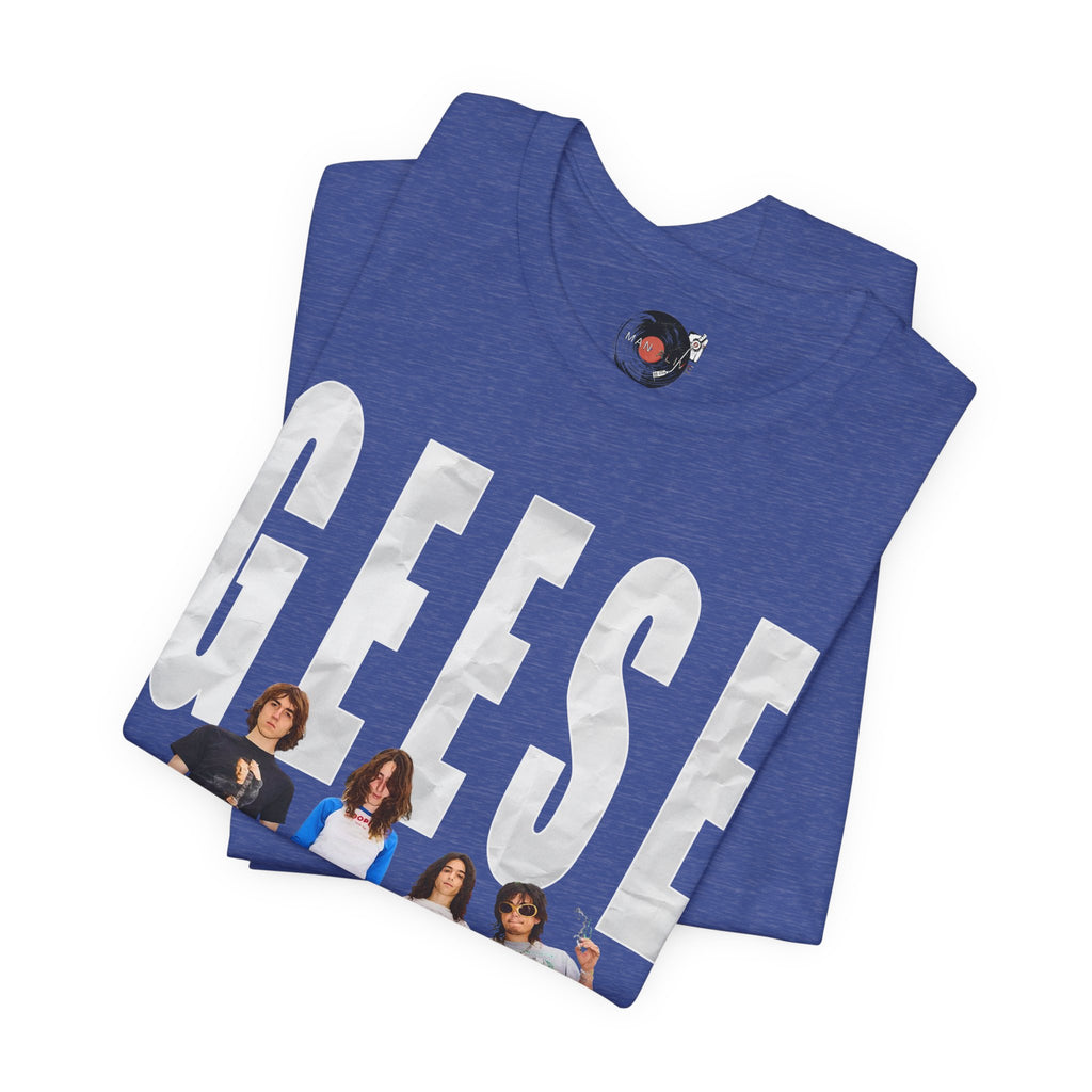 Geese Band Photo T-Shirt | Vintage Rock Tee, Group Photo Graphic