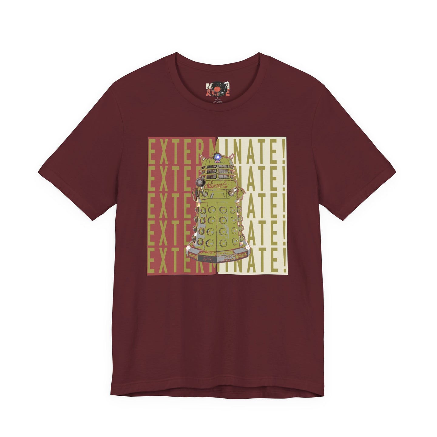Dalek Exterminate Graphic Tee | Doctor Who Sci-Fi Robot Illustration