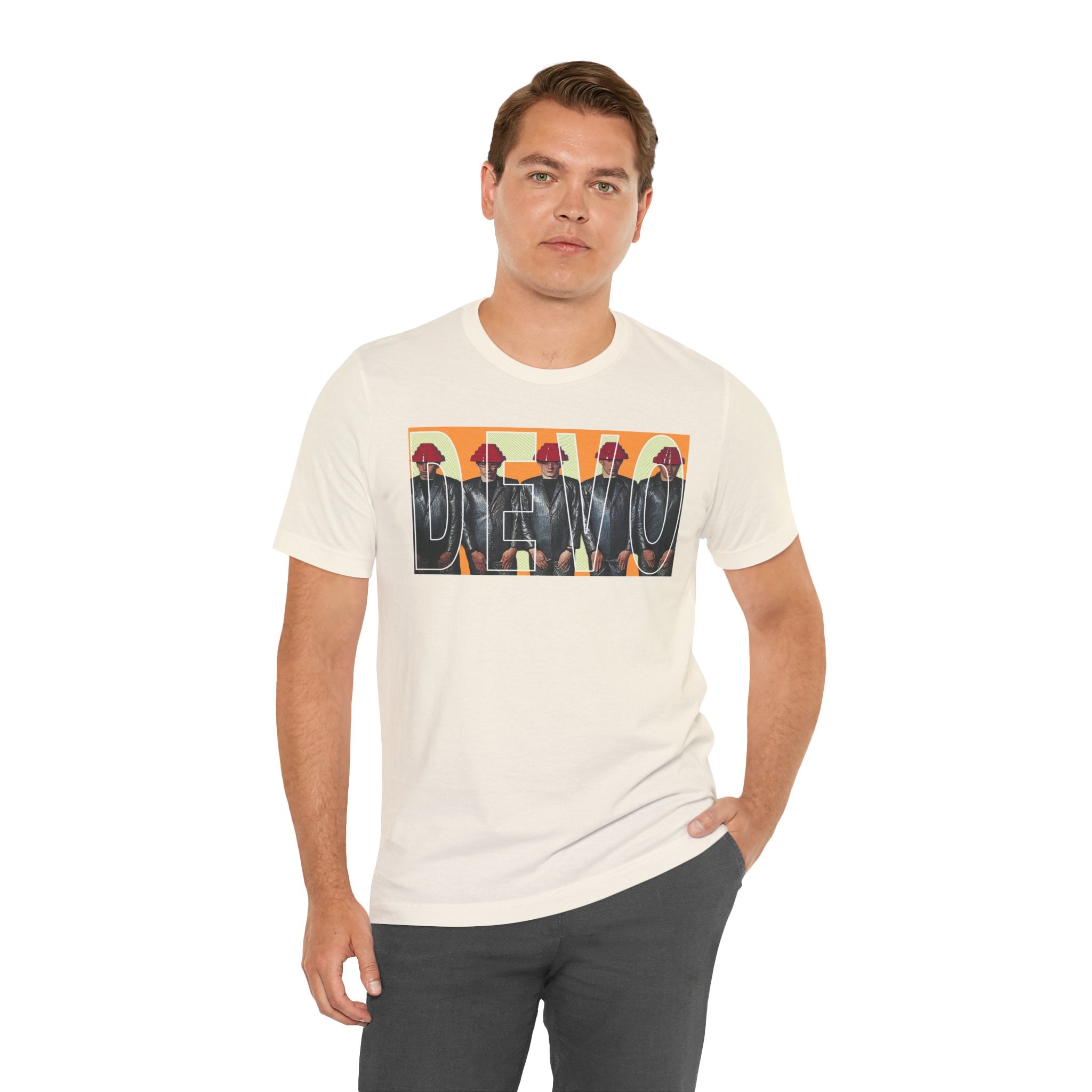 Devo Retro Pop Art Band Tee — Devo Graphic T-Shirt