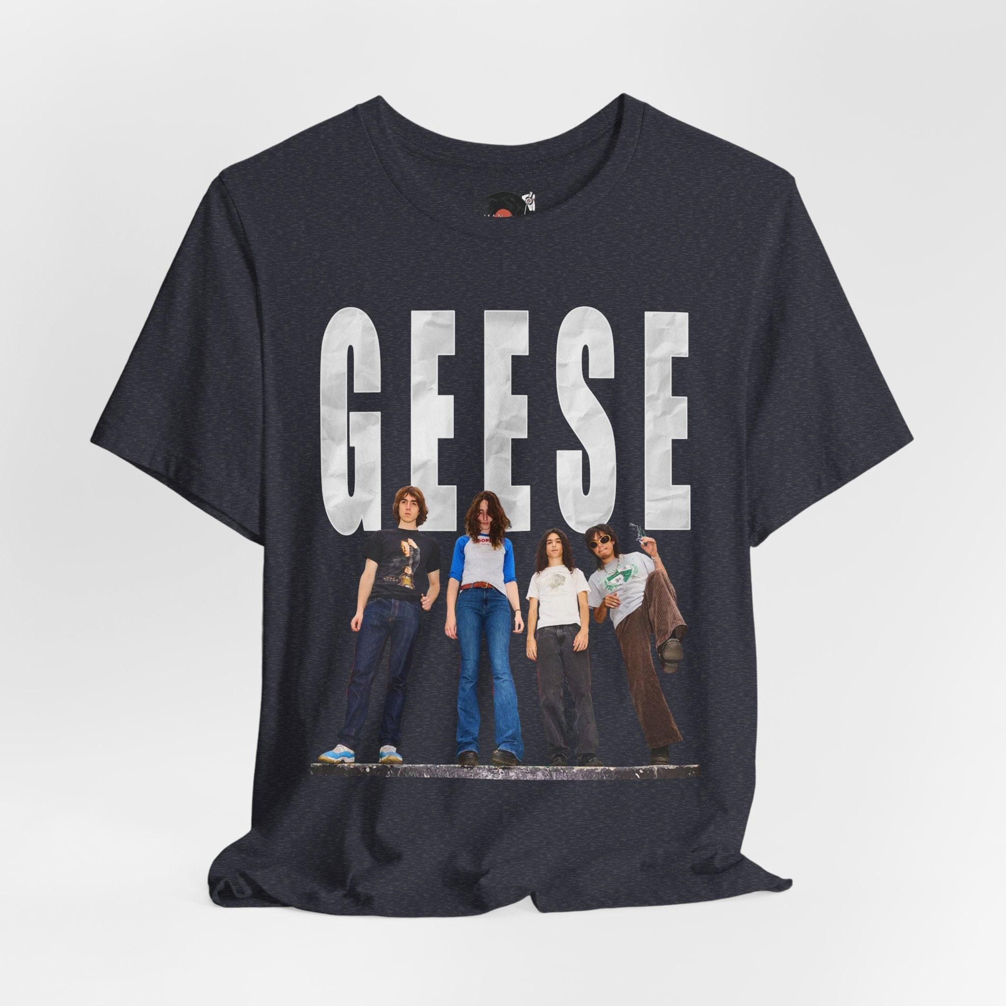 Geese Band Photo T-Shirt | Vintage Rock Tee, Group Photo Graphic