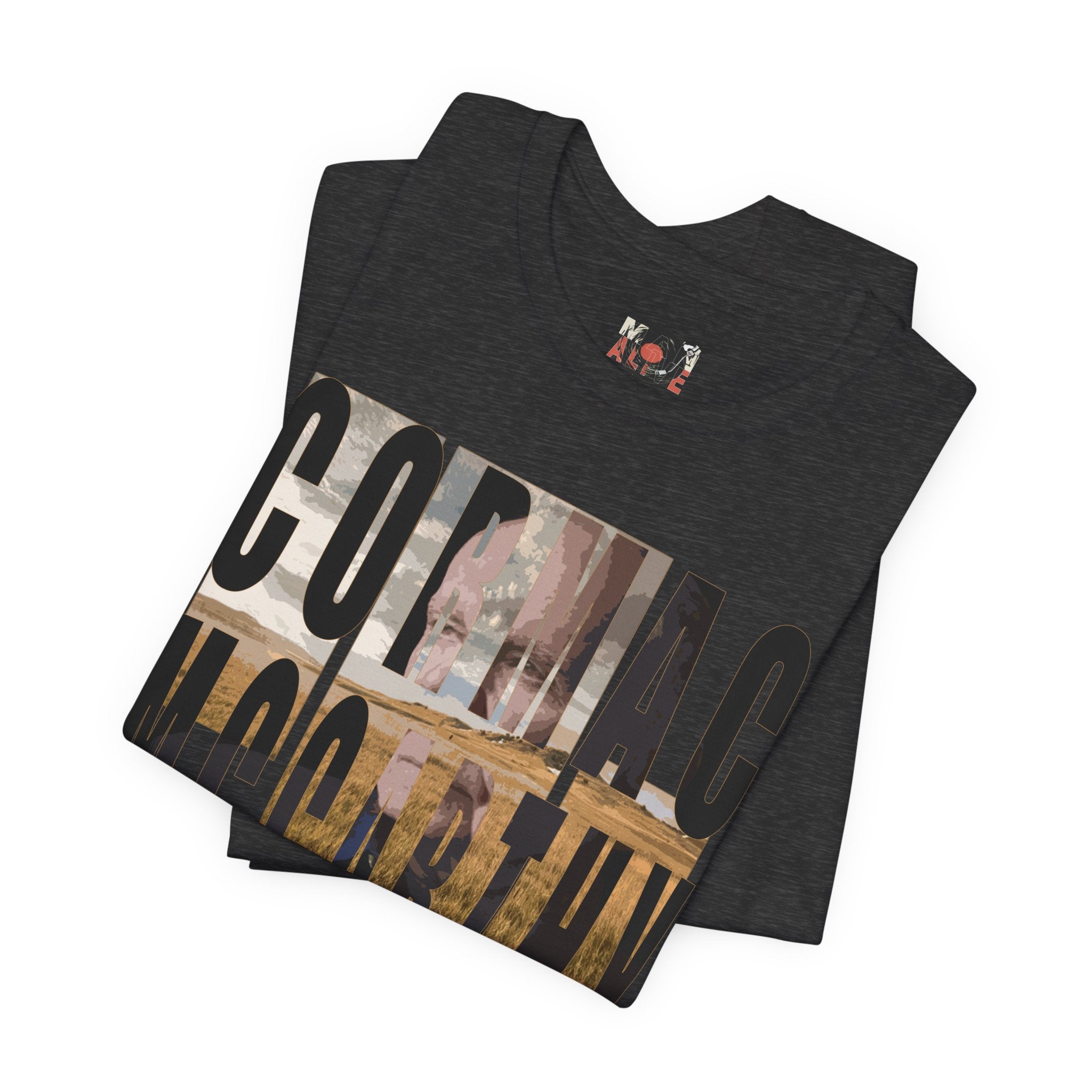 Cormac McCarthy Typography Tee | Western Landscape Text Art