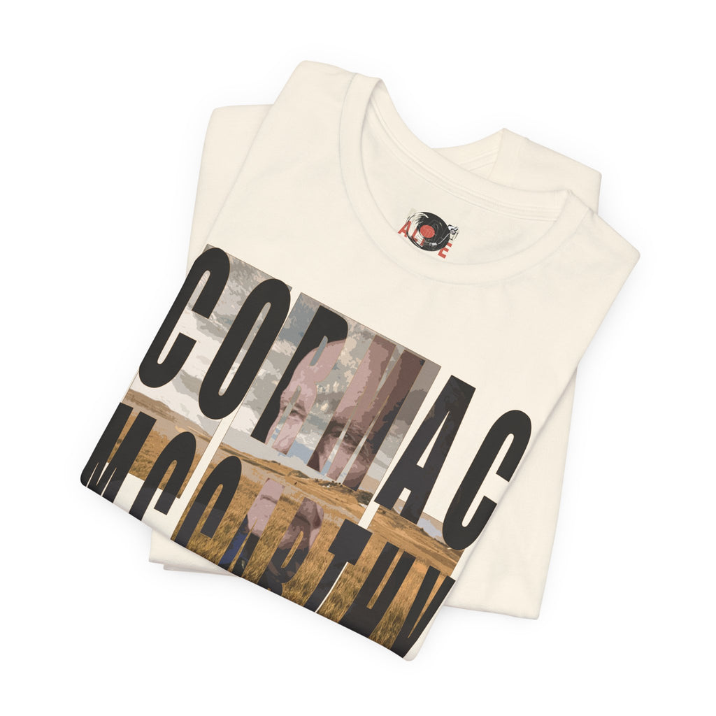 Cormac McCarthy Typography Tee | Western Landscape Text Art