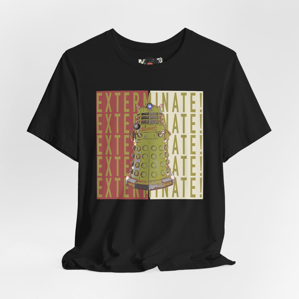 Dalek Exterminate Graphic Tee | Doctor Who Sci-Fi Robot Illustration