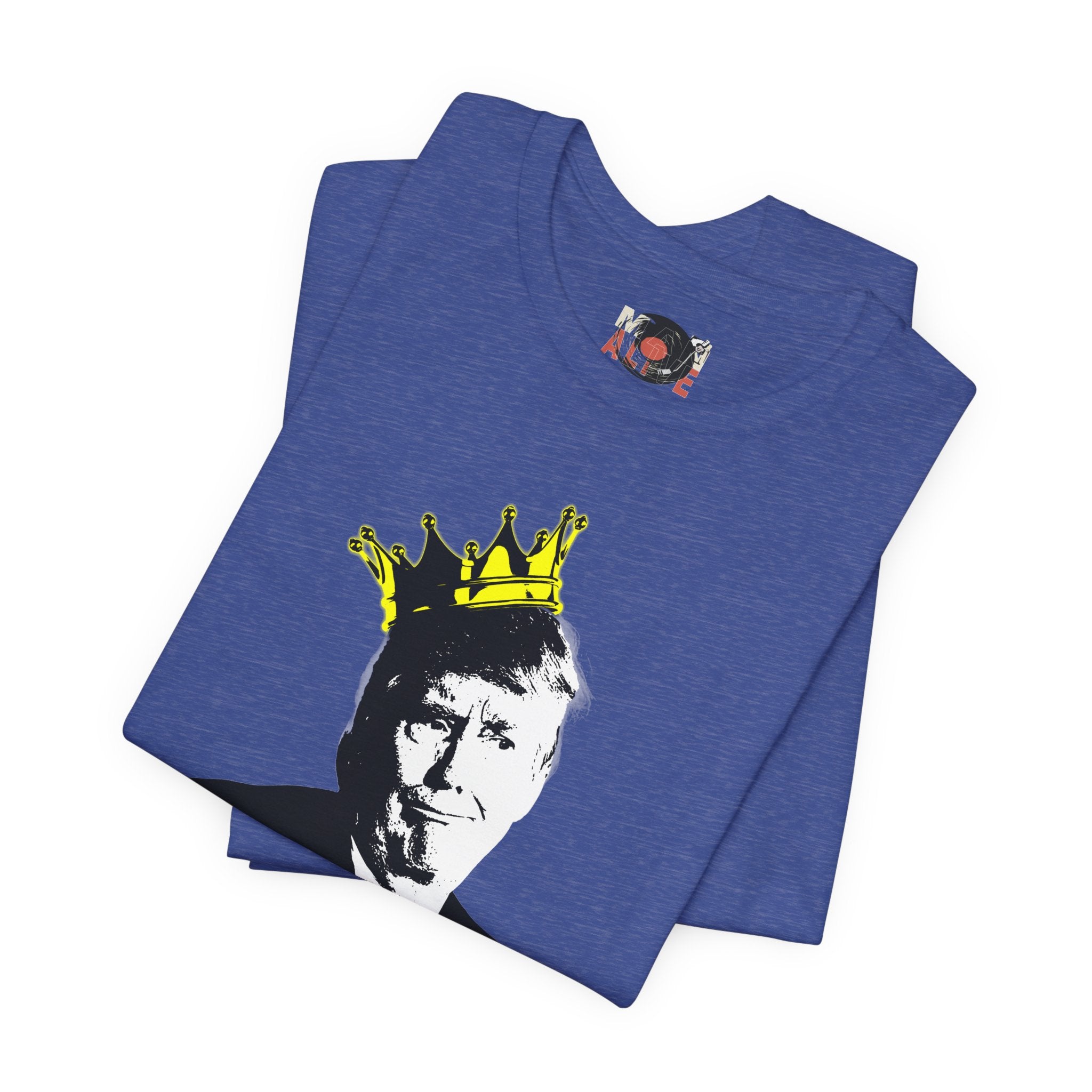 No Kings portrait tee | Graphic Political Satire T-Shirt