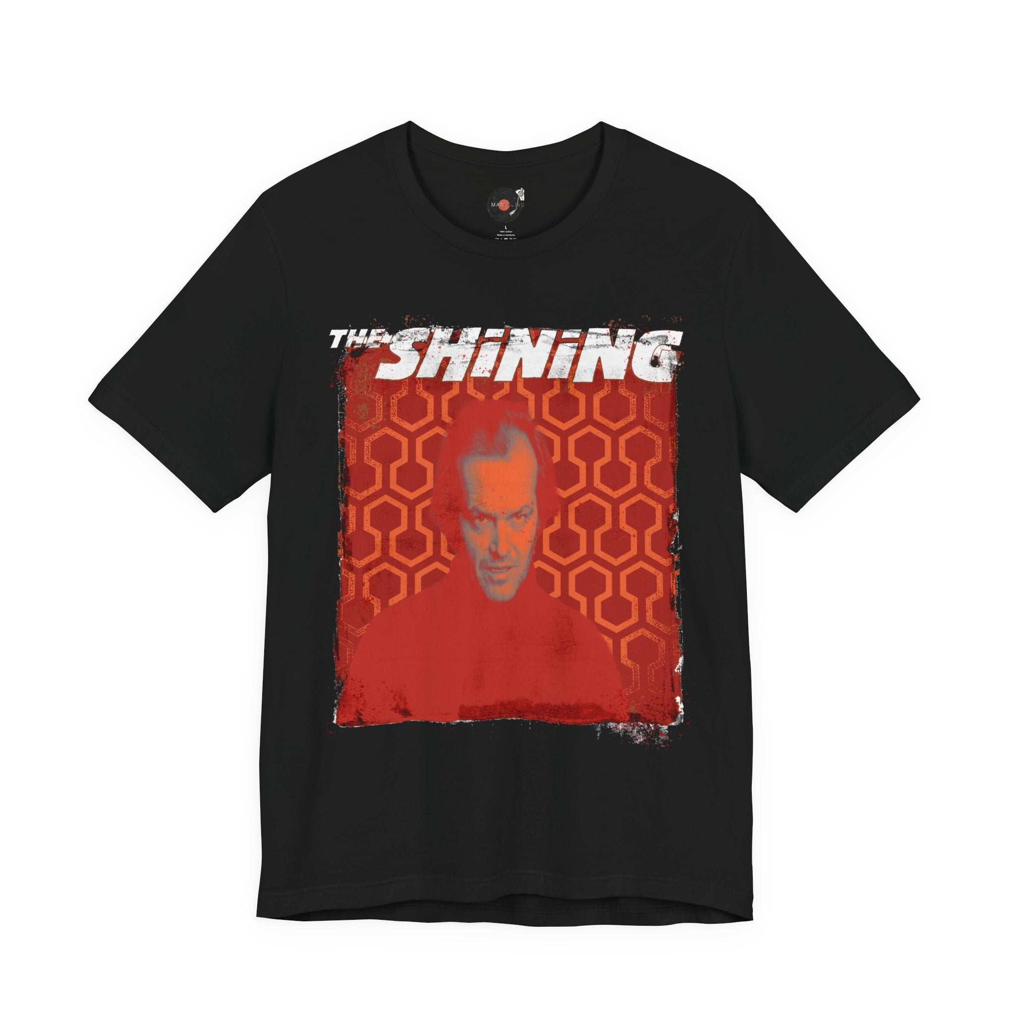 The Shining Carpet Nicholson Portrait T-Shirt | Horror Movie Poster Tee