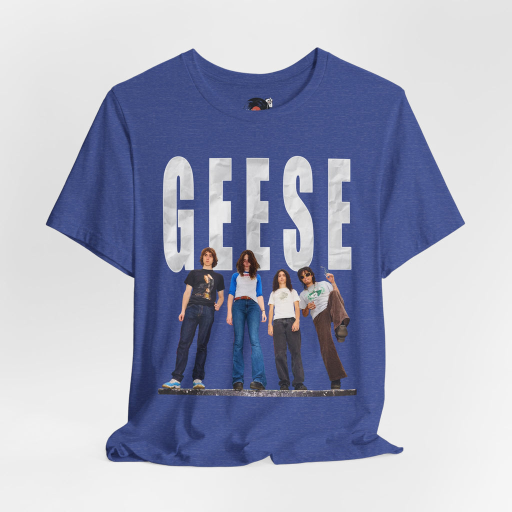 Geese Band Photo T-Shirt | Vintage Rock Tee, Group Photo Graphic