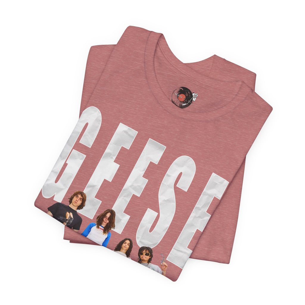 Geese Band Photo T-Shirt | Vintage Rock Tee, Group Photo Graphic