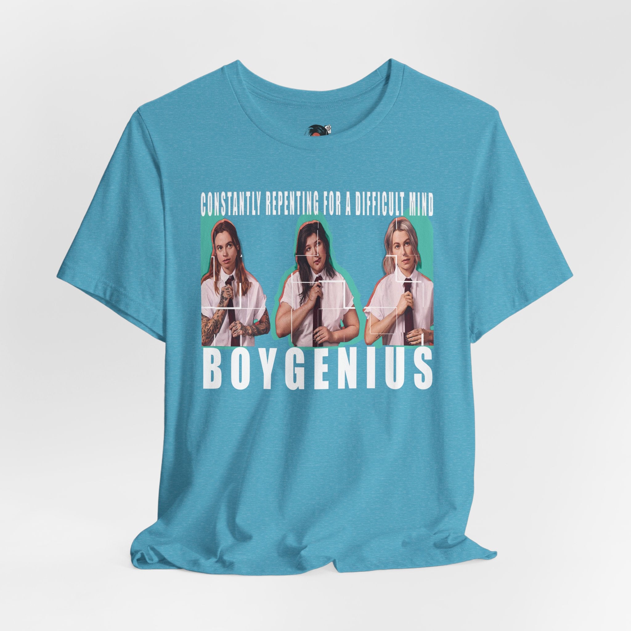 Boygenius band photo Shirt | 'Constantly Repeating' lyric tee